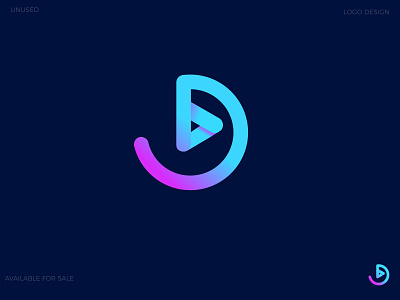 D with Play abstract agency branding agency logo app icon branding colorful dribbble best shot dribbble invite gradient letter d logo lettermark logo logo collection logo mark logo typography logotype minimalist logo play icon ux vector