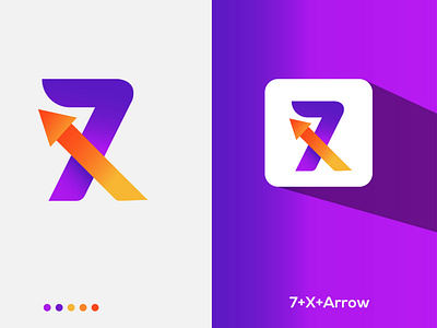 7 + X with arrow