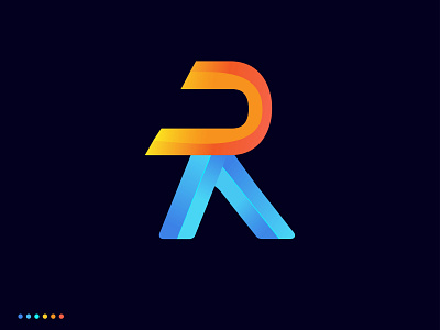 Letter R + U logo