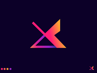 Letter X + K logo