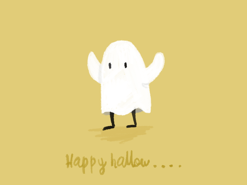Late for halloween celebration flat ghost halloween late scary