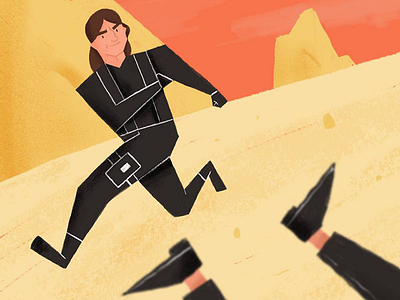 Mission Impossible action illustration kick mission impossible procreate
