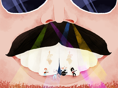 Bohemian Rhapsody illustration movie movie art music procreate procreate app queen