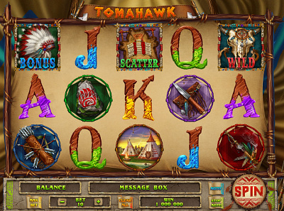 The main UI of the Indians Themed Slot game digitalart game art game design game reel game reels game ui indian slot game indian themed indian themed slot indians slot design slot game graphics slot machine graphics