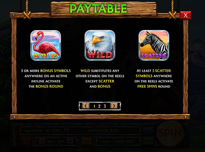 Paytable of the High slot symbols game art game design paytable paytable art paytable design paytable slot game rules slot deisgn slot design slot developers slot development slot game art slot game design slot game rules wildlife slot wildlife themed wildlife themed slot