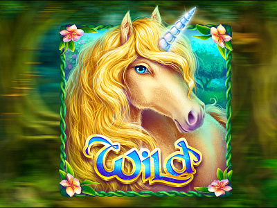 The Unicorn as a WILD symbol slot game graphics slot machine graphics slot symbol art slot symbol developer slot symbol development unicorn unicorn art unicorn design unicorn logo unicorn slot symbol unicorn symbol unicorn symbol art unicorn symbol design unicorn wild