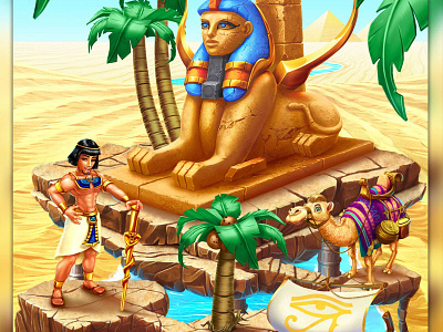 Social Game "Prince of Egypt" casual game casual game developer casual game development casual game ui casual game ui casual games game art game design game developers game development slot design social game social game developer social game development social game ui ui game design
