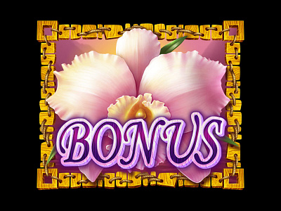 Bonus slot symbol⁠ 🌸🌸🌸 bonus bonus symbol bonus symbol design gambling game art game design graphic design orchid slot design slot game developer slot game graphics slot game symbols slot machine design slot symbol developer slot symbol development wild orchid