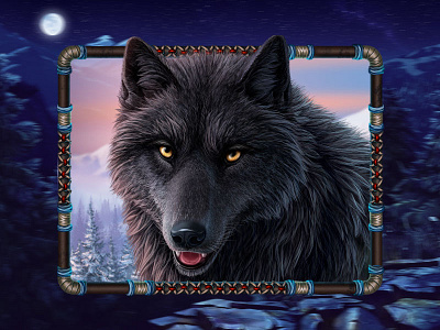 The Black Wolf as a slot symbol black wolf black wolf symbol game art game design slot design slot developer slot game art slot game design slot game graphics slot machine graphics slot symbol art slot symbol creator slot symbol design slot symbol developer slot symbol development wolf wolf symbol