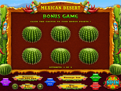 Mexican Desert slot bonus game⁠ bonus game bonus game art bonus game design game art game design mexican art mexican slot mexican themed online slot bonus slot bonus game slot game art slot game graphics slot machine development