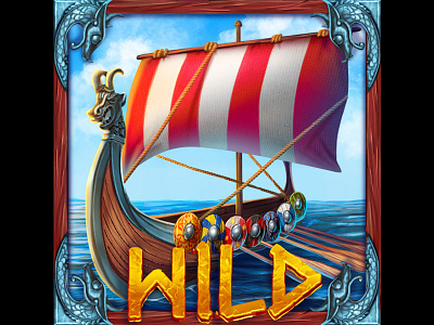 Viking Boat as a wild slot symbol⁠