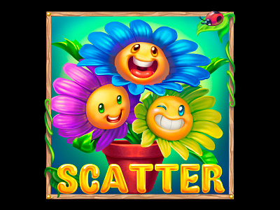 Scatter slot game symbol
