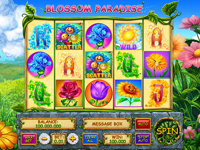 Slot machine Reels flowers flowers art flowers design flowers slot gambling game art game design game reels game slot game ui graphic design illustration slot design slot machine slot machine reels slot reels ui design ui designer