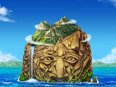 Atlantis Slot game Background