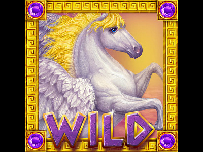 A Pegasus as a Wild slot symbol