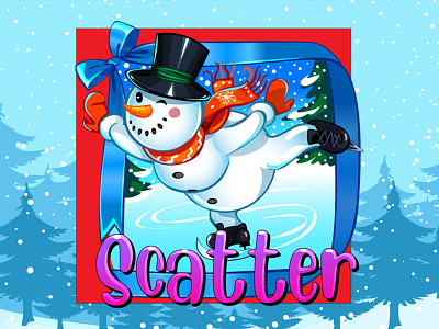 A Snowman as a Scatter slot symbol
