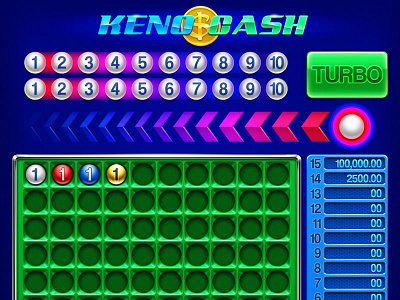 "Keno Cash" Game illustration digital art digital design digital designer digital graphics digitalart gambling game art game design graphic design keno keno art keno design keno developer keno development keno illustration slot design slot machine