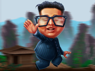 Kim Jong-un - character development character art character modeling characterdesign digital art gambling gambling art gambling design game art game character game design graphic design kim jong un slot character slot design slot game design