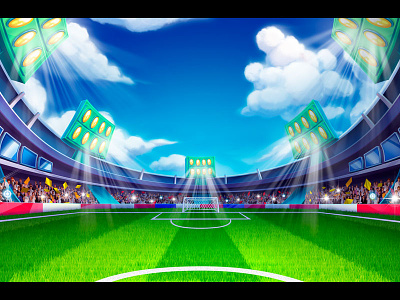 Soccer Themed slot - Game background