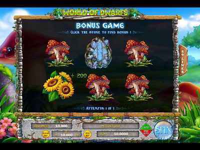 Bonus game of the slot "World of Dwarfs" bonus casino design bonus design bonus game bonus game art bonus round bonus round game casino art casino design casino symbols dwarfs dwarfs slot gambling game art game design graphic design slot design slot game art slot game bonus slot game design slot machine bonus