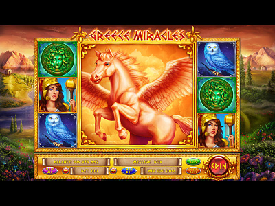 Game reels for the Greek themed slot machine design game gambling game art game design graphic design greek slot greek slot game greek themed reels reels design slot art slot design slot developer slot development slot game art slot game design slot machine slot machine design slot reels
