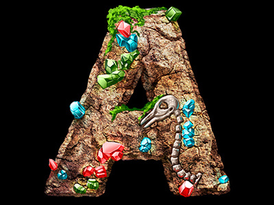 Slot letters 3d graphic ace concept art digital art game art game design gold joker king rush slot design symbols