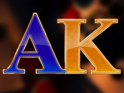 Slot letters ace concept art digital art gambling game art game design graphic design joker king queen slot design symbols