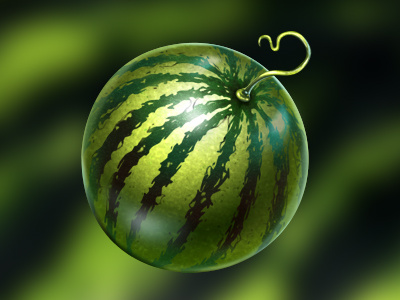 Watermelon bell concept art digital art fruits game art game design plum seven slot design symbols watermelon