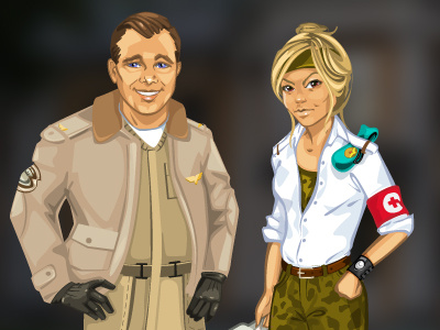 Air school air application characters game art game design gaming graphic design man online school vector art woman