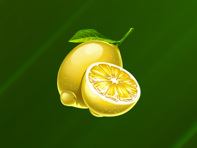 Lemon apple casino cherry game art game design graphic design lemon online orange slot design symbols
