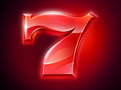 Se7en 2d cherry digital art game art game design graphic design lemon orange seven slot design symbols