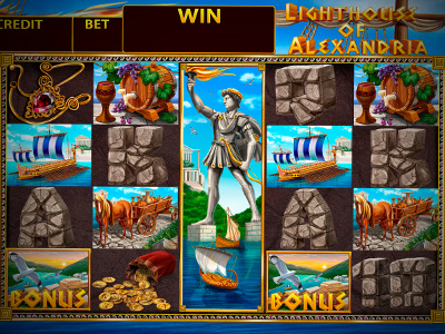 Slot machine - "Lighthouse of Alexandria"