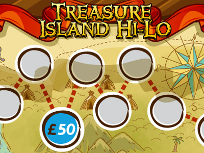 Game interface application game art game design graphic design interface island map mobile pirate treasure vector art