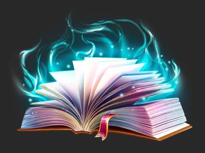 Enchanted book book game art game design graphic design sketch slot design slot machine symbol