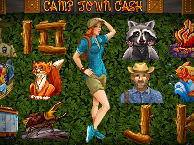 Slot machine - "Camptown cash" art casino design gambling game game art game design game slot graphic online slot design slot machine