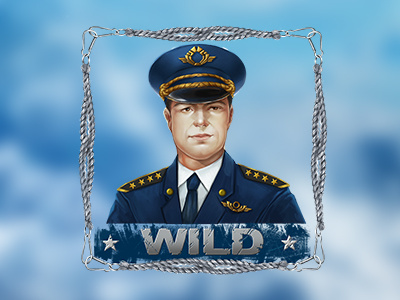 Air Force captain art casino design gambling game game art game design game slot graphic online slot design slot machine