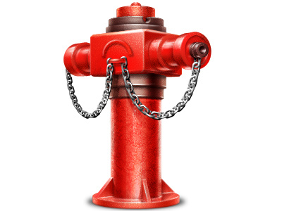 Hydrant department digital art fire game art game design graphic design hydrant irony red symbol