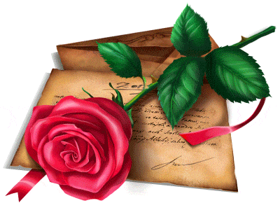Letter with the Rose animated animation animators envelope illustration leafs letter rose slot game