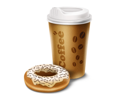 Coffee & Donut - Animation of Slot symbol animation animations casino coffee design digital art donut gambling game art game design game slot online slot design slot game slot machine symbol symbols