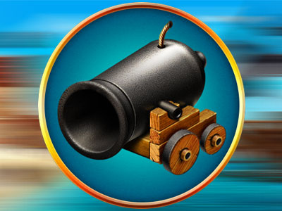 Pirate Cannon - Slot Symbol cannon design digital art gambling game art game design game slot illustration pirate pirates pirates symbol slot design slot machine slot symbol symbol