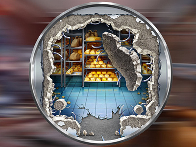 A bank vault as a slot symbol
