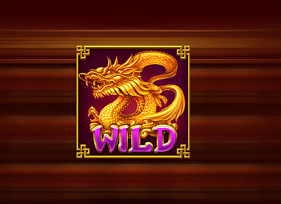 Dragon WILD slot symbol chinese symbol digital art dragon slot dragon slot game dragon symbol dragon themed slot game art game design graphic design slot design slot machine slot symbol slot symbols