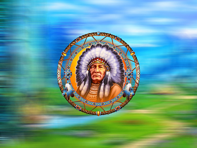 Chief of the Indian tribe as a slot symbol chief chief symbol indian casino game indian chief indian culture indian slot indian slot game indian slot machine indian themed slot slot design slot games design symbol art symbol chief symbol design symbol designer symbol development