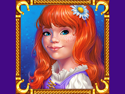 A Ginger Girl as a slot symbol game art game design ginger ginger girl ginger girl symbol ginger symbol irish ginger irish girl leprechaun slot slot design slot developer slot developers slot symbol symbol design symbol developer symbol development