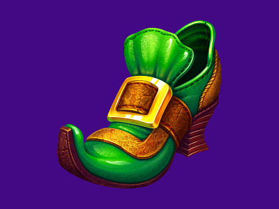 Irish Leprechaun shoe casino art design game art game design irish shoe irish shoe symbol irish slot game irish slot symbol irish themed slot shoe slot game art slot game design symbol art symbol design symbol designer symbol developer symbol developers symbol development