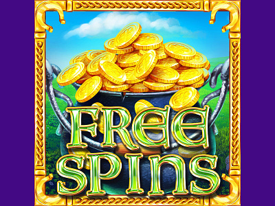 A Pot of gold coins as a FREE SPINS slot symbol