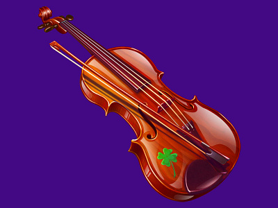 A Violin as an Irish musical symbol