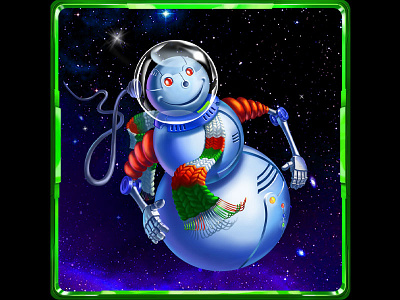 Space Snowman slot symbol