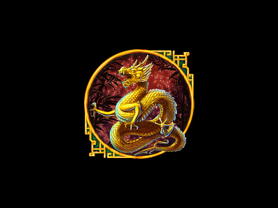 Chinese Golden Dragon china theme chinese dragon chinese slot chinese slot game chinese themed dragon dragon slot dragon themed game art game design online slot design
