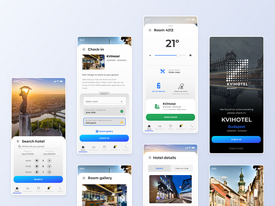 TMRW Hotel app redesign app ui application budapest hotel tourism